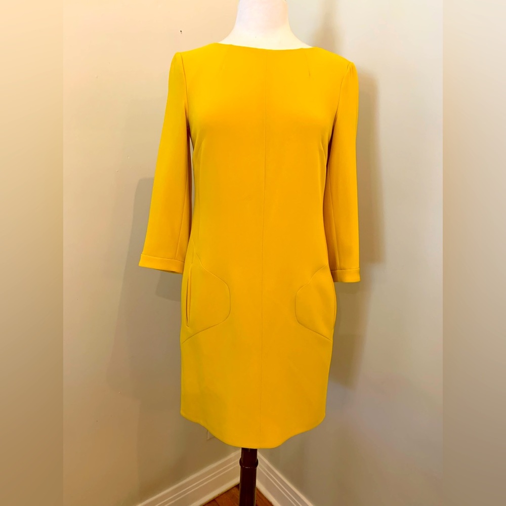 Rag & Bone Yellow three-quarter sleeve dress.